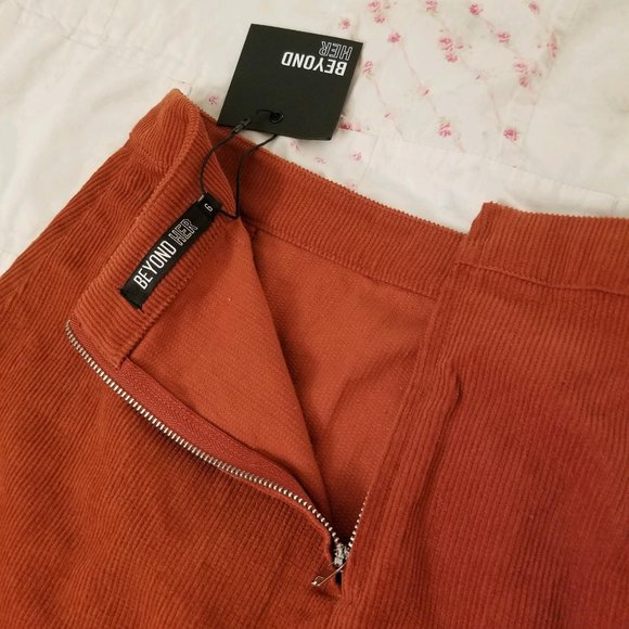 Beyond Her Burnt Orange Mini Skirt - Picture 4 of 5